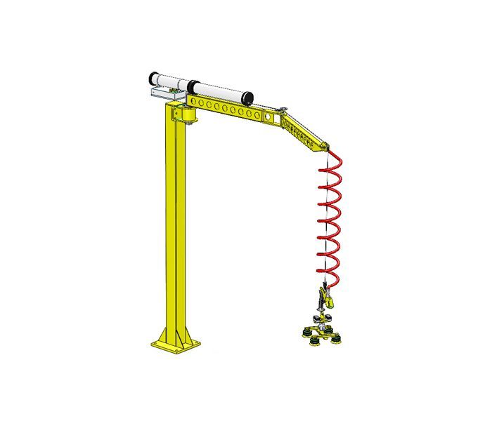 Floor, ceiling or wall mounted Flexi-crane articulated jib crane