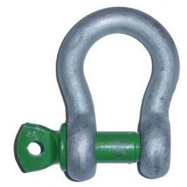 Green Pin Alloy Steel Bow Shackles to EN 13889 with Screw Collar Pin