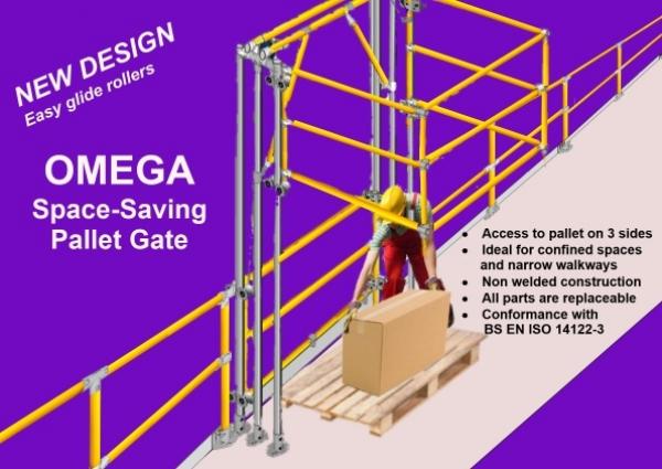 NEW OMEGA SPACE-SAVING PALLET GATE