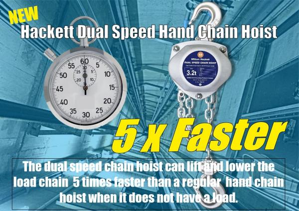 Lift Faster with high speed manual chain block