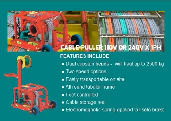 Portable Cable Laying Winch