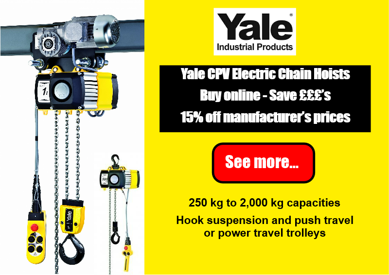 Product Feature - 15% off Yale Chain Hoists